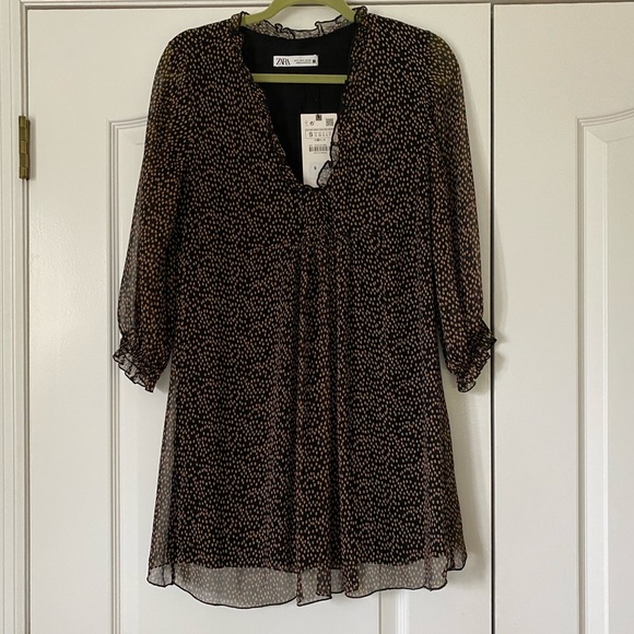 ZARA Polka Dot Dress - Picture 1 of 4